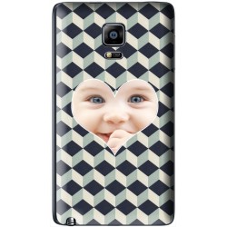 Coque personnalisable avec photo Samsung Galaxy Note Edge "Grey Cubik"