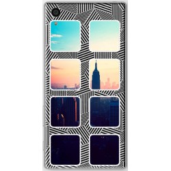 Coque avec photo Sony Xperia Z5 Fond Cubik Two