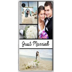 Coque avec photo Sony Xperia Z5 Photo montage Just Married