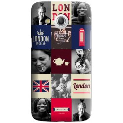 Coque avec photomontage mosaique Londres Samsung Galaxy Core 4G