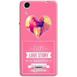 Coque phrase amour coeur Wiko Rainvow Lite 4G personnalisable avce photo