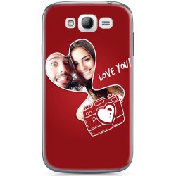 Coque décor I Love You Samsung Galaxy Grand Plus personnalisable