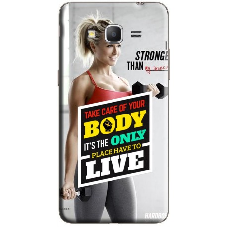 Coque Samsung Galaxy Grand Prime Citation Sport Fitness à personnaliser avec photo